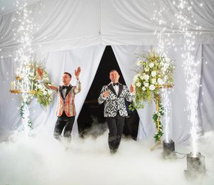 pyrotechnic services - wedding entrance