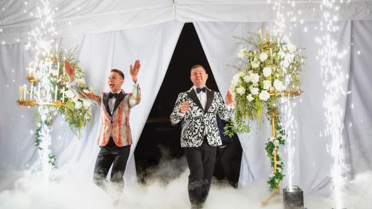 pyrotechnic services - wedding entrance
